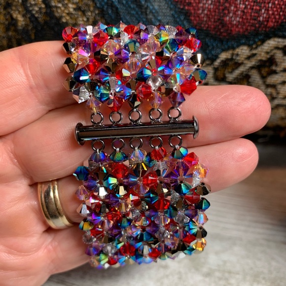 Handmade Swarovski Crystal “Rock Star” Bling Bracelet - Picture 3 of 7